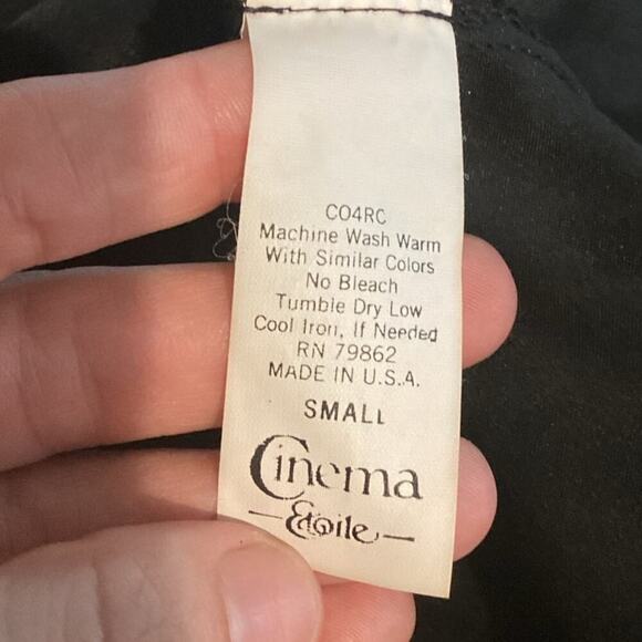 Vtg Womens Camisole Small Cami Tank Top Black Beaded Lace Sequin Y2K Whimsigoth - Picture 6 of 9